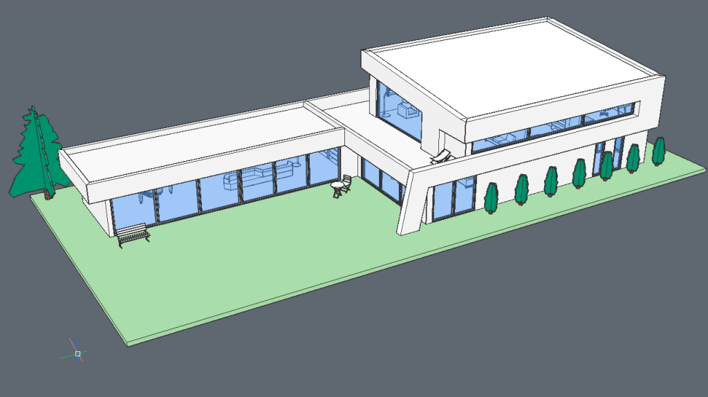 projet plan entreprise en 3D